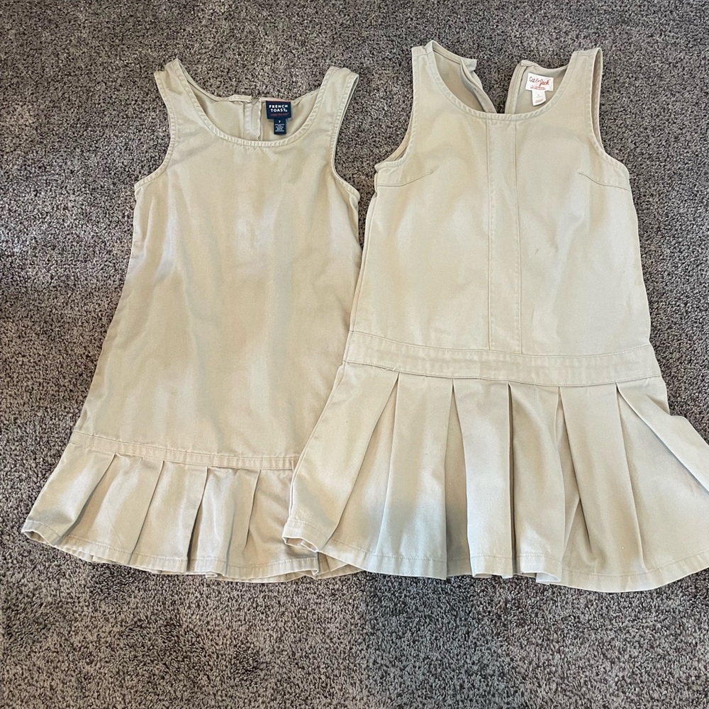 2 Khaki Uniform Dresses